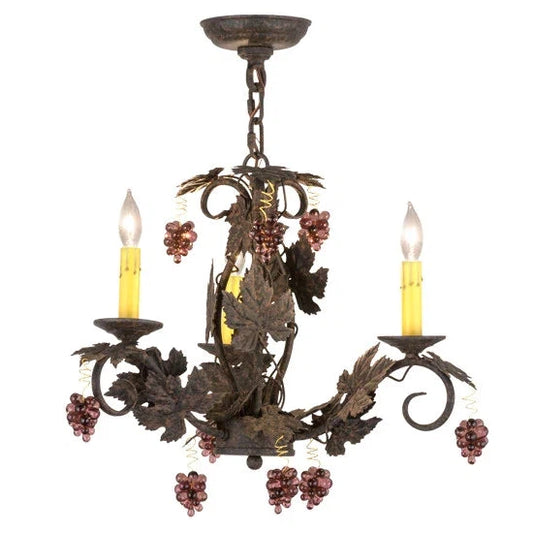 2nd Ave Lighting 18″ Vineyard 3 LT Chandelier