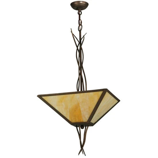 2nd Ave Lighting 18″Sq Anala Inverted Pendant