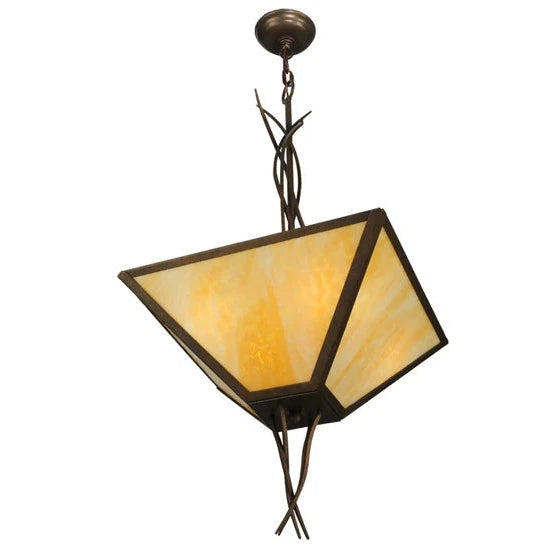 2nd Ave Lighting 18″Sq Anala Inverted Pendant