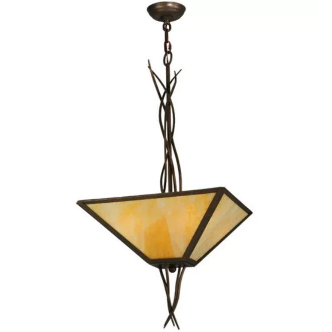 2nd Ave Lighting 18″Sq Anala Inverted Pendant