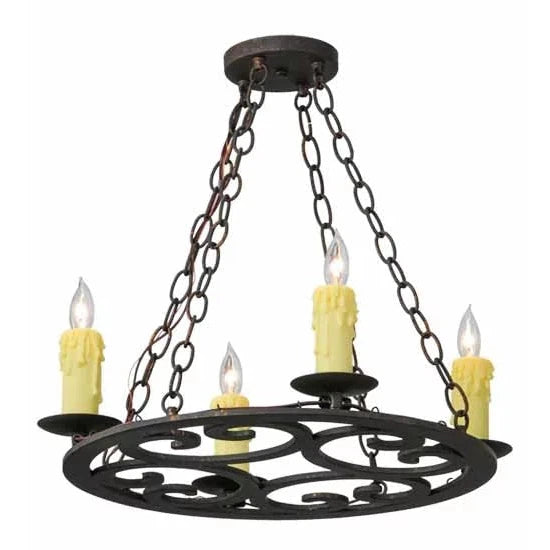 2nd Ave Lighting 20″ Wide Ashley 4 LT Chandelier