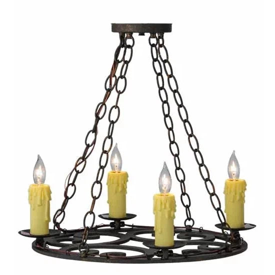 2nd Ave Lighting 20″ Wide Ashley 4 LT Chandelier