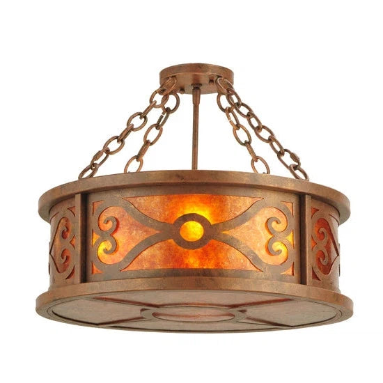 2nd Ave Lighting 20″ Wide Donya Semi-Flushmount