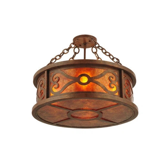 2nd Ave Lighting 20″ Wide Donya Semi-Flushmount