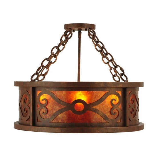 2nd Ave Lighting 20″ Wide Donya Semi-Flushmount