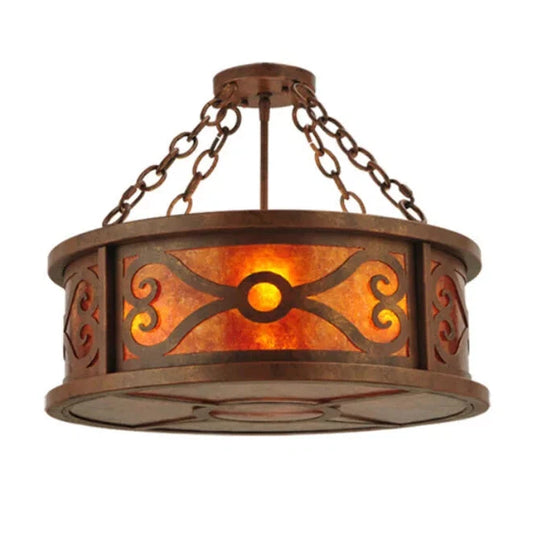 2nd Ave Lighting 20″ Wide Donya Semi-Flushmount