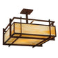 2nd Ave Lighting 20.5″Sq Boulder Creek Pendant