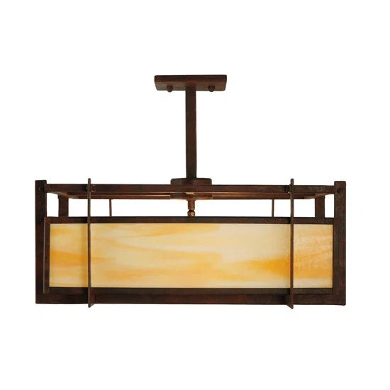 2nd Ave Lighting 20.5″Sq Boulder Creek Pendant
