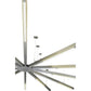 2nd Ave Lighting 210" Long 12 Arm LED Pendant in Brushed Aluminum