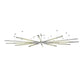 2nd Ave Lighting 210" Long 12 Arm LED Pendant in Brushed Aluminum