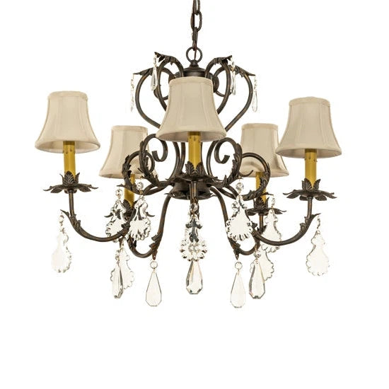 2nd Ave Lighting 24″ Wide Chantilly 5 Light Chandelier