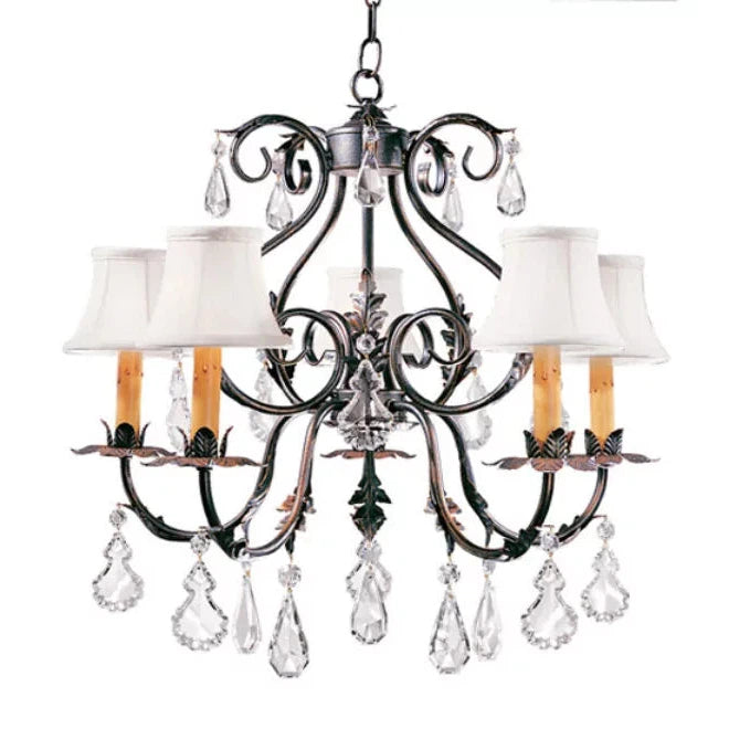 2nd Ave Lighting 24″ Wide Chantilly 5 Light Chandelier