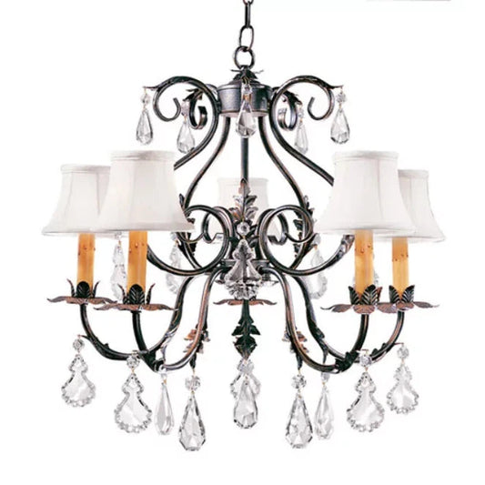 2nd Ave Lighting 24″ Wide Chantilly 5 Light Chandelier