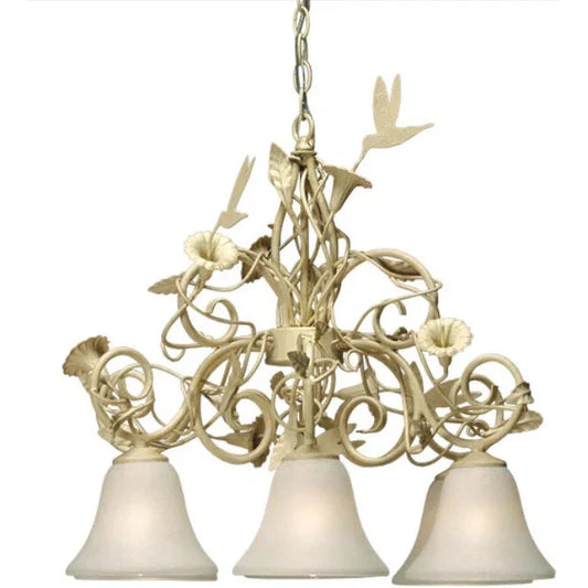 2nd Ave Lighting 24″ Wide Hummingbird 6 Light Chandelier