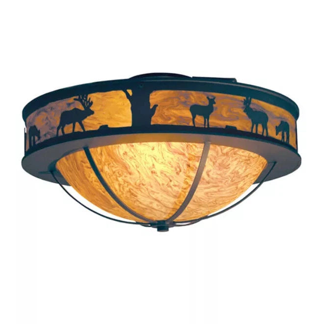 2nd Ave Lighting 24″ Wide Savannah Flushmount