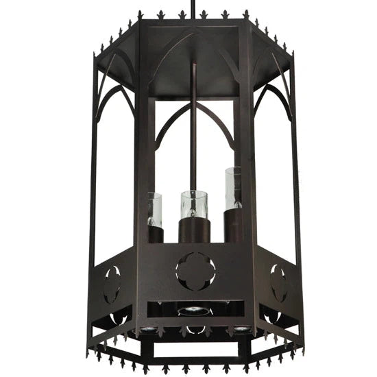 2nd Ave Lighting 24″ Woolf w/Down Light Pendant
