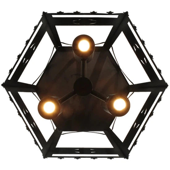 2nd Ave Lighting 24″ Woolf w/Down Light Pendant