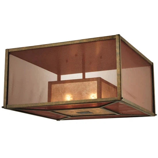 2nd Ave Lighting 24.5″Sq Quadrato Umador Flushmount
