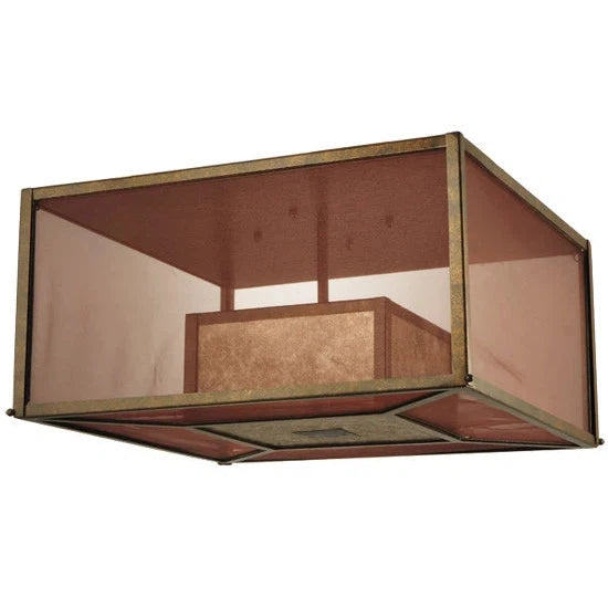 2nd Ave Lighting 24.5″Sq Quadrato Umador Flushmount