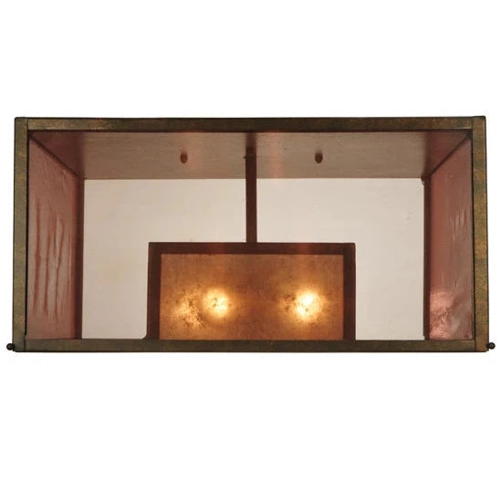 2nd Ave Lighting 24.5″Sq Quadrato Umador Flushmount