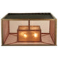 2nd Ave Lighting 24.5″Sq Quadrato Umador Flushmount