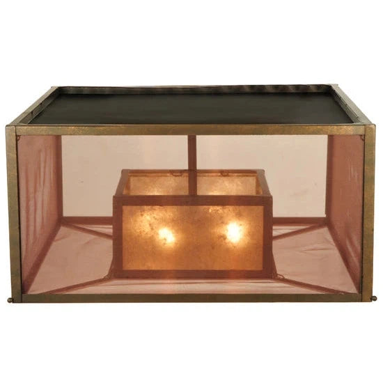 2nd Ave Lighting 24.5″Sq Quadrato Umador Flushmount