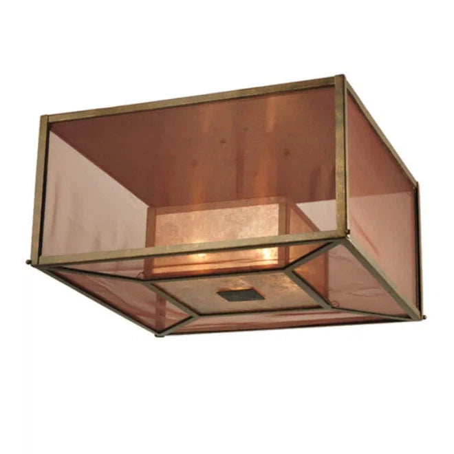 2nd Ave Lighting 24.5″Sq Quadrato Umador Flushmount