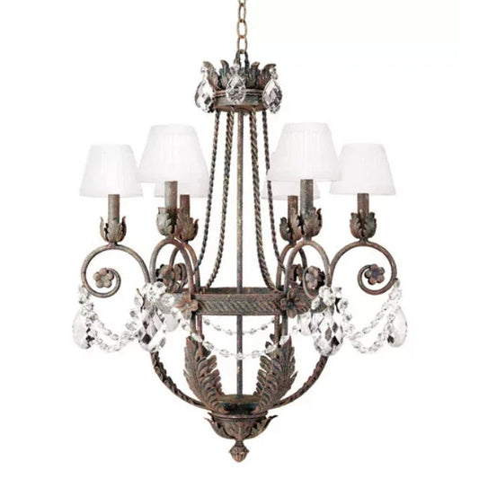 2nd Ave Lighting 26″ Wide Antonia 6 Light Chandelier