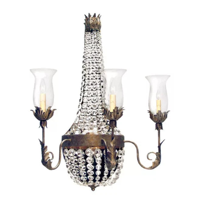 2nd Ave Lighting 26″ Wide Crista 3 Light Wall Sconce