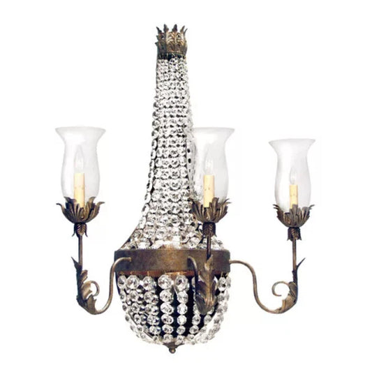 2nd Ave Lighting 26″ Wide Crista 3 Light Wall Sconce