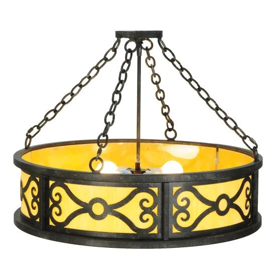 2nd Ave Lighting 26″ Wide Donya Semi-Flushmount