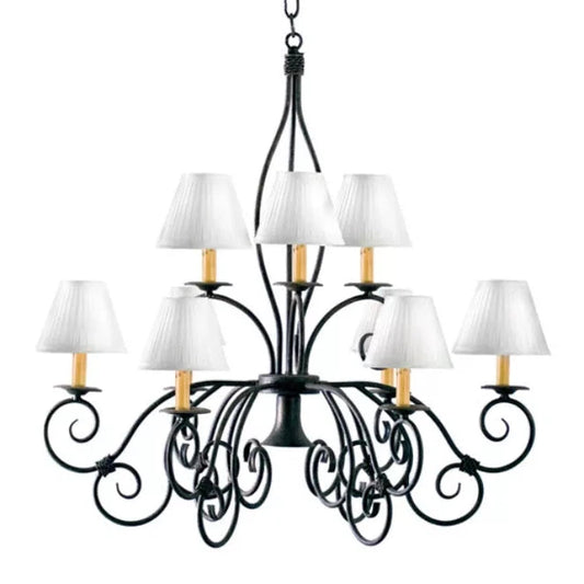 2nd Ave Lighting 26″ Wide Grace 10 Light Two Tier Chandelier