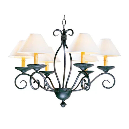 2nd Ave Lighting 26″ Wide Sienna 6 Light Chandelier