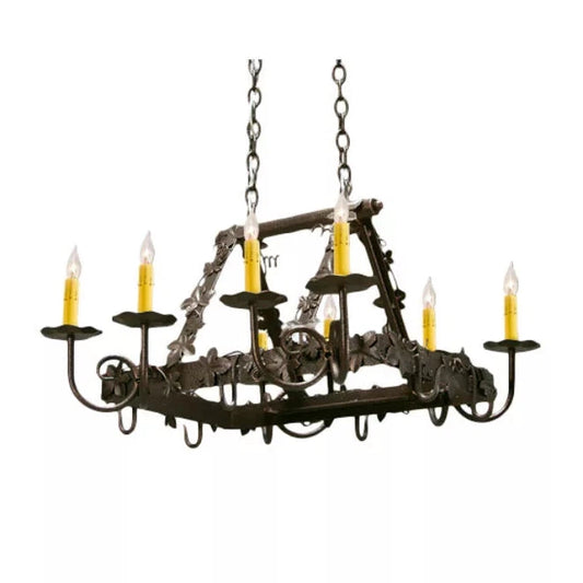 2nd Ave Lighting 27″ Long Vineyard Pot Rack