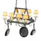 2nd Ave Lighting 27″L Barn Animals 8 LT Pot Rack
