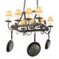 2nd Ave Lighting 27″L Barn Animals 8 LT Pot Rack