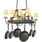 2nd Ave Lighting 27″L Barn Animals 8 LT Pot Rack
