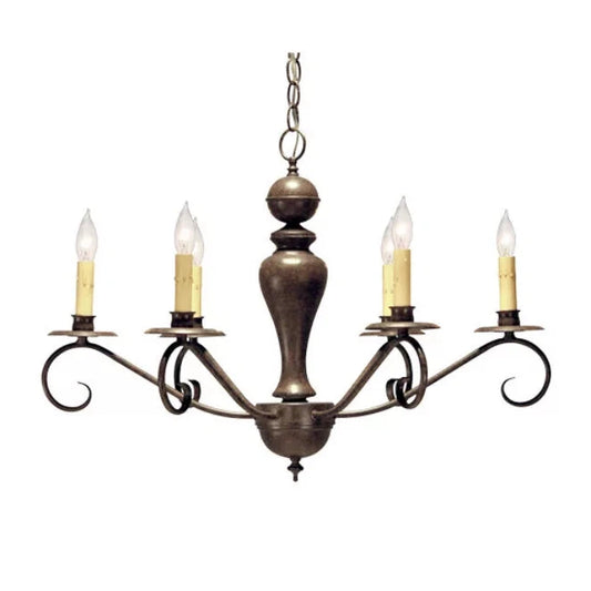 2nd Ave Lighting 28″ Wide Emory 6 Light Chandelier