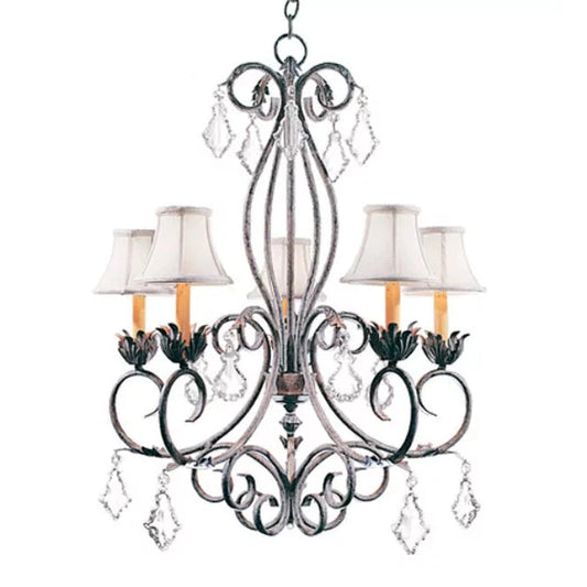 2nd Ave Lighting 28″ Wide Felicia 5 Light Chandelier