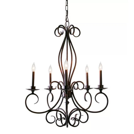 2nd Ave Lighting 28″ Wide Phillipe 5 Light Chandelier