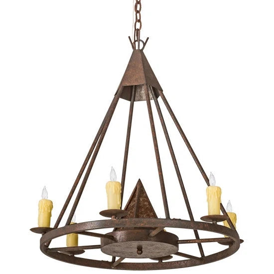 2nd Ave Lighting 30″ Wide Desert Arrow Chandelier