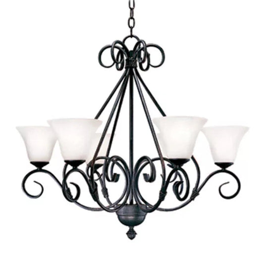 2nd Ave Lighting 30″ Wide Olivia 6 Light Chandelier