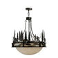 2nd Ave Lighting 32″ Fisherman Grizzly Bear Inverted Pendant