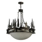 2nd Ave Lighting 32″ Fisherman Grizzly Bear Inverted Pendant