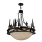 2nd Ave Lighting 32″ Fisherman Grizzly Bear Inverted Pendant