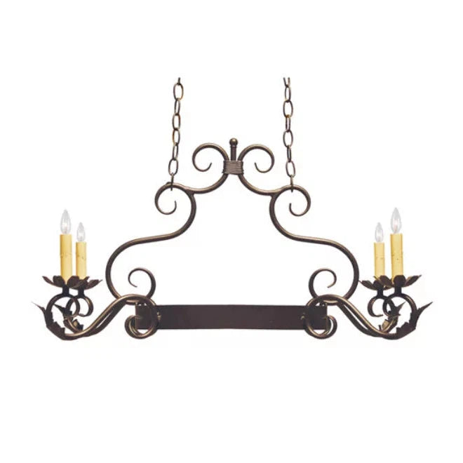 2nd Ave Lighting 32″ Long Eloise 4 Light Pot Rack