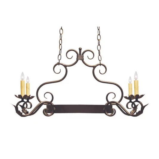 2nd Ave Lighting 32″ Long Eloise 4 Light Pot Rack