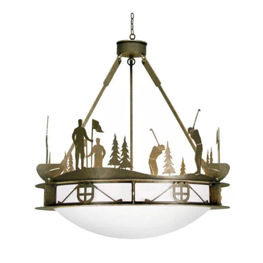 2nd Ave Lighting 32″ Wide Fairway Inverted Pendant