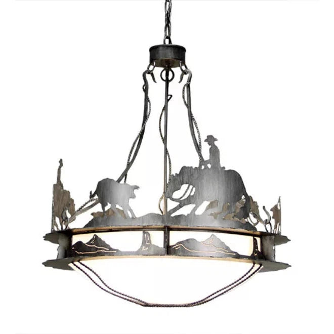 2nd Ave Lighting 32″ Wide Ponderosa Inverted Pendant