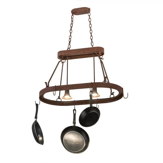 2nd Ave Lighting 32″L Harmony 2 LT Pot Rack